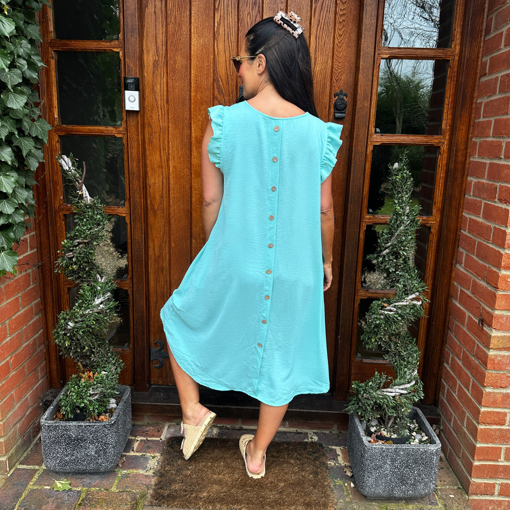 Bertie Button Dress - Blush Boutique Essex