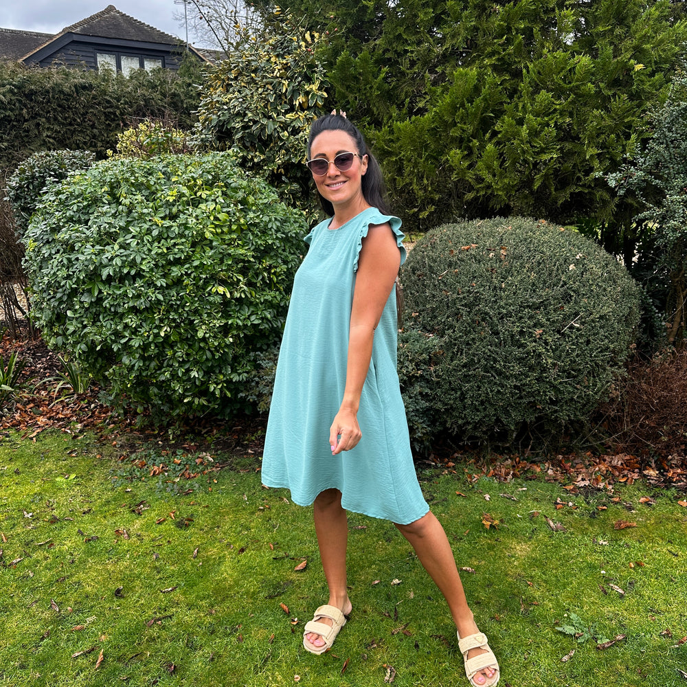 Bertie Button Dress - Blush Boutique Essex
