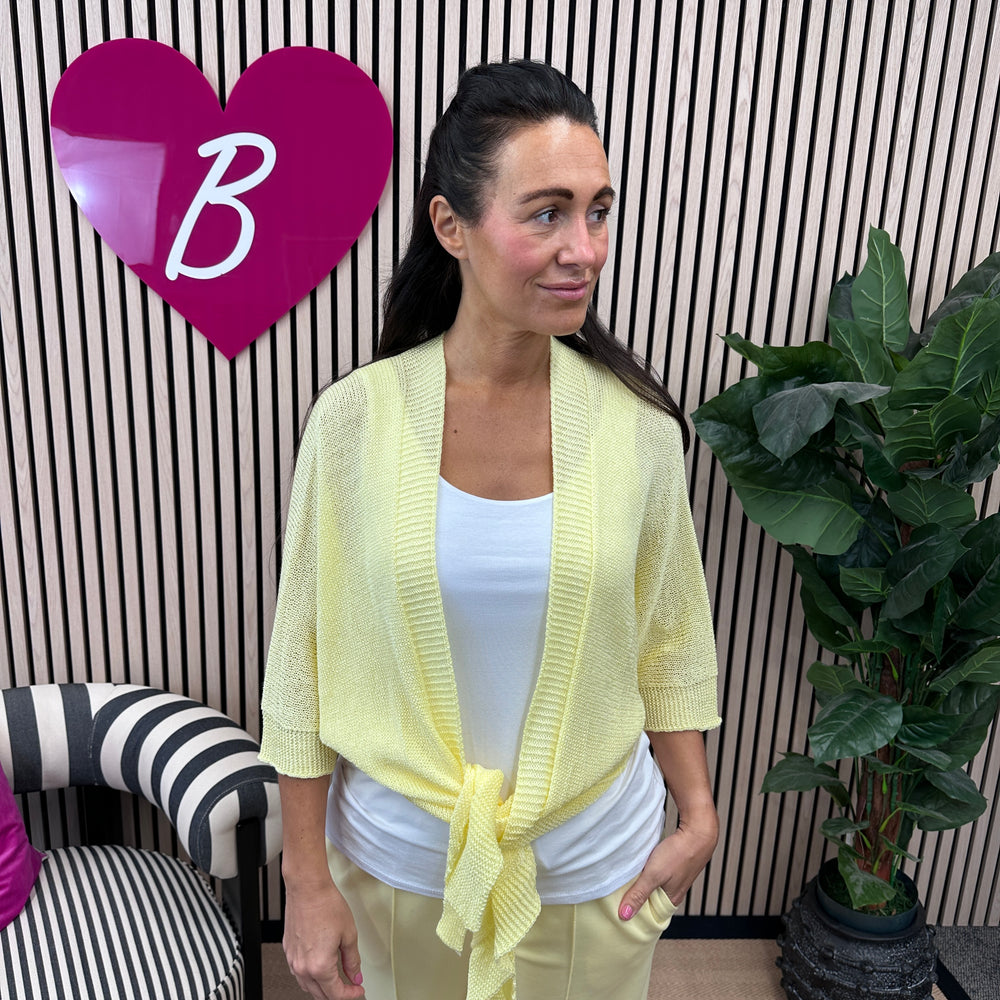 Taya Tie Cardigan - Blush Boutique Essex