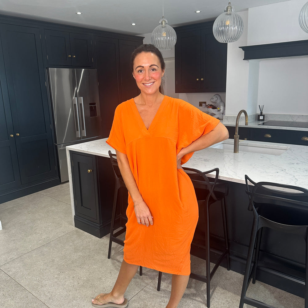 Faith V Neck Dress - Blush Boutique Essex