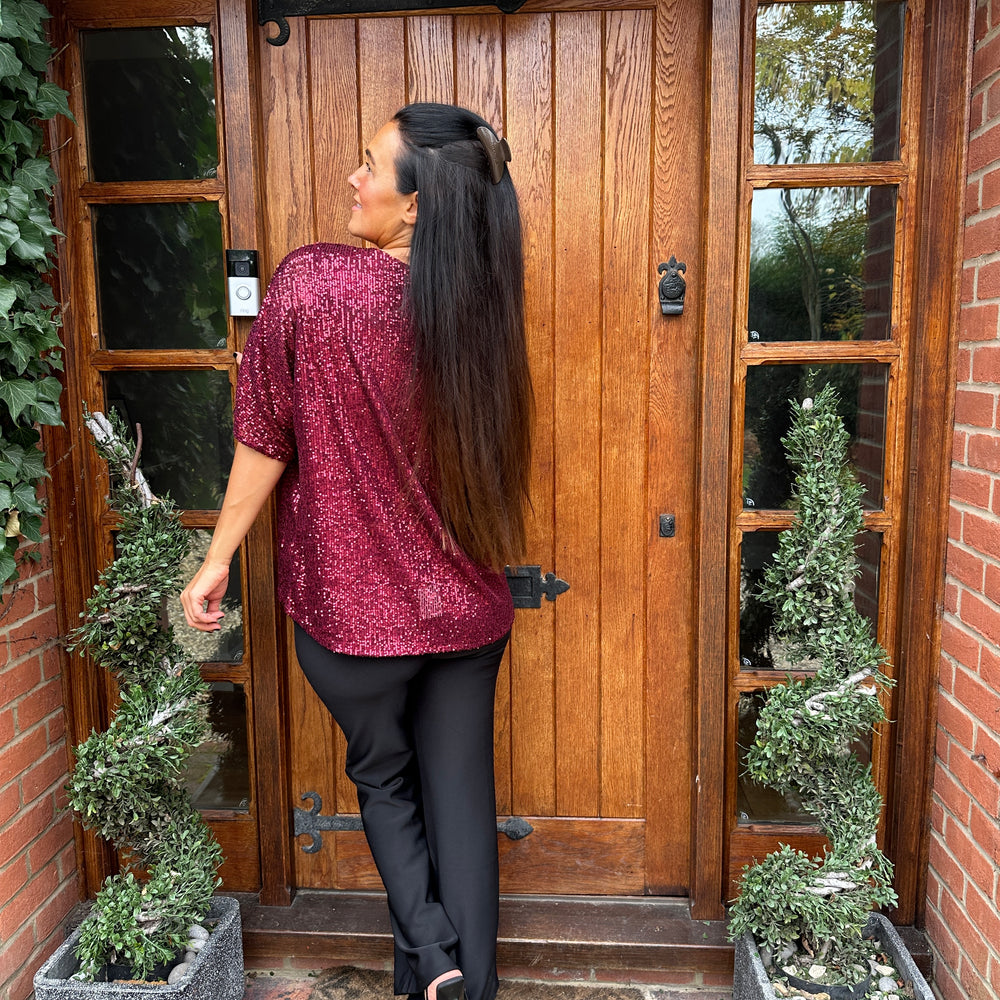 Noel Sequin Top - Blush Boutique Essex