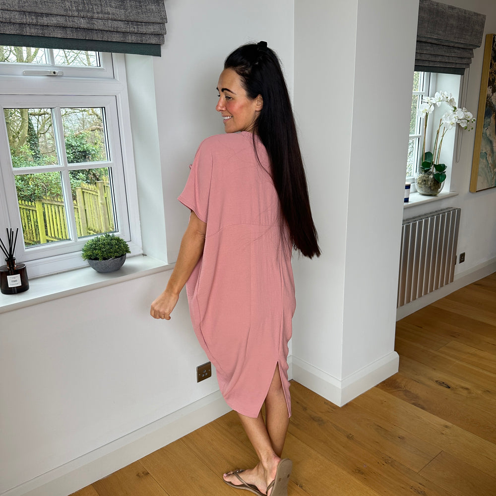 Faith V Neck Dress - Blush Boutique Essex