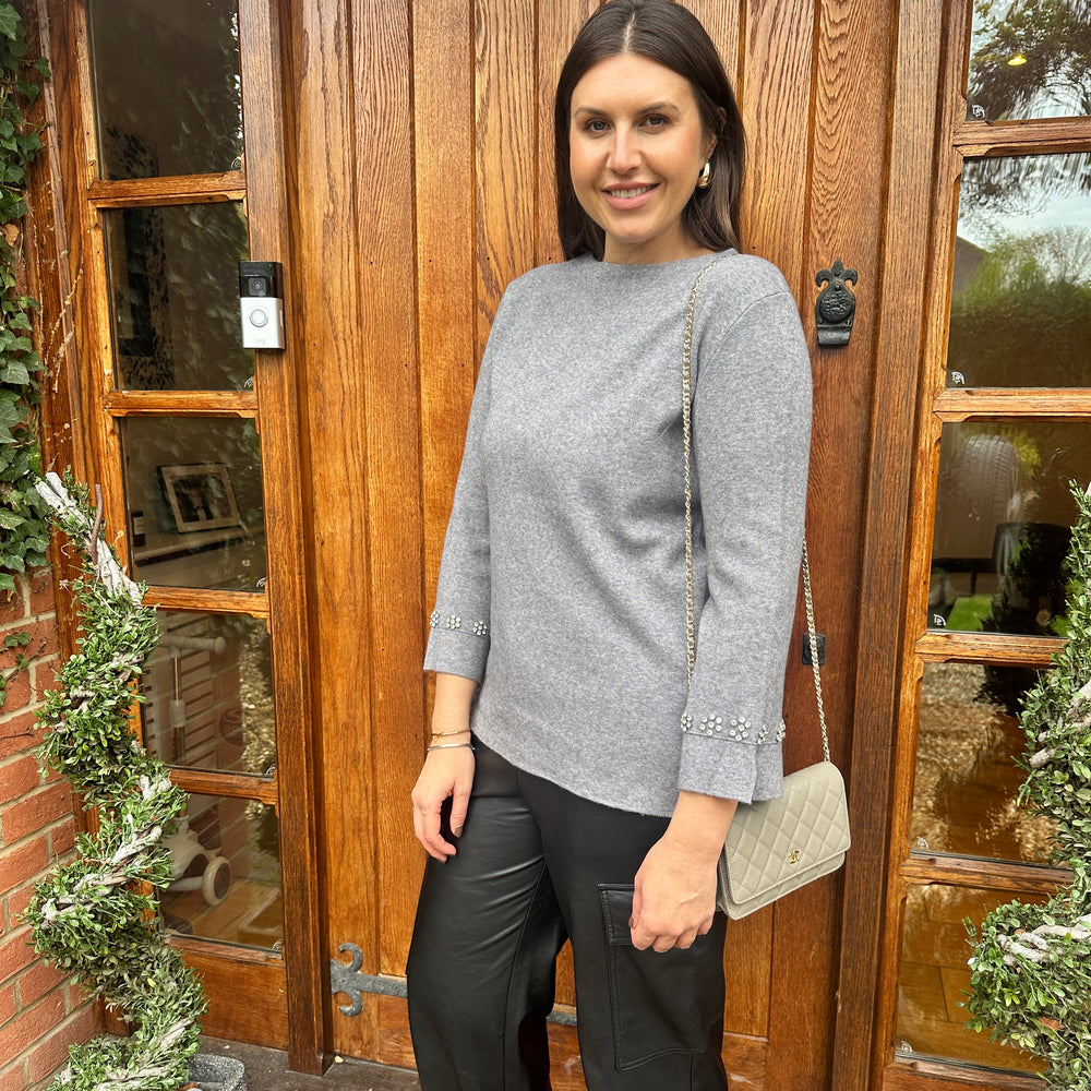 Chess Diamanté Knit - Blush Boutique Essex