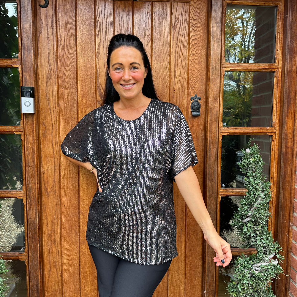 Noel Sequin Top - Blush Boutique Essex