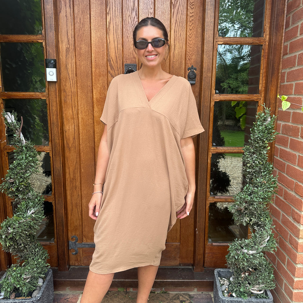 Faith V Neck Dress - Blush Boutique Essex