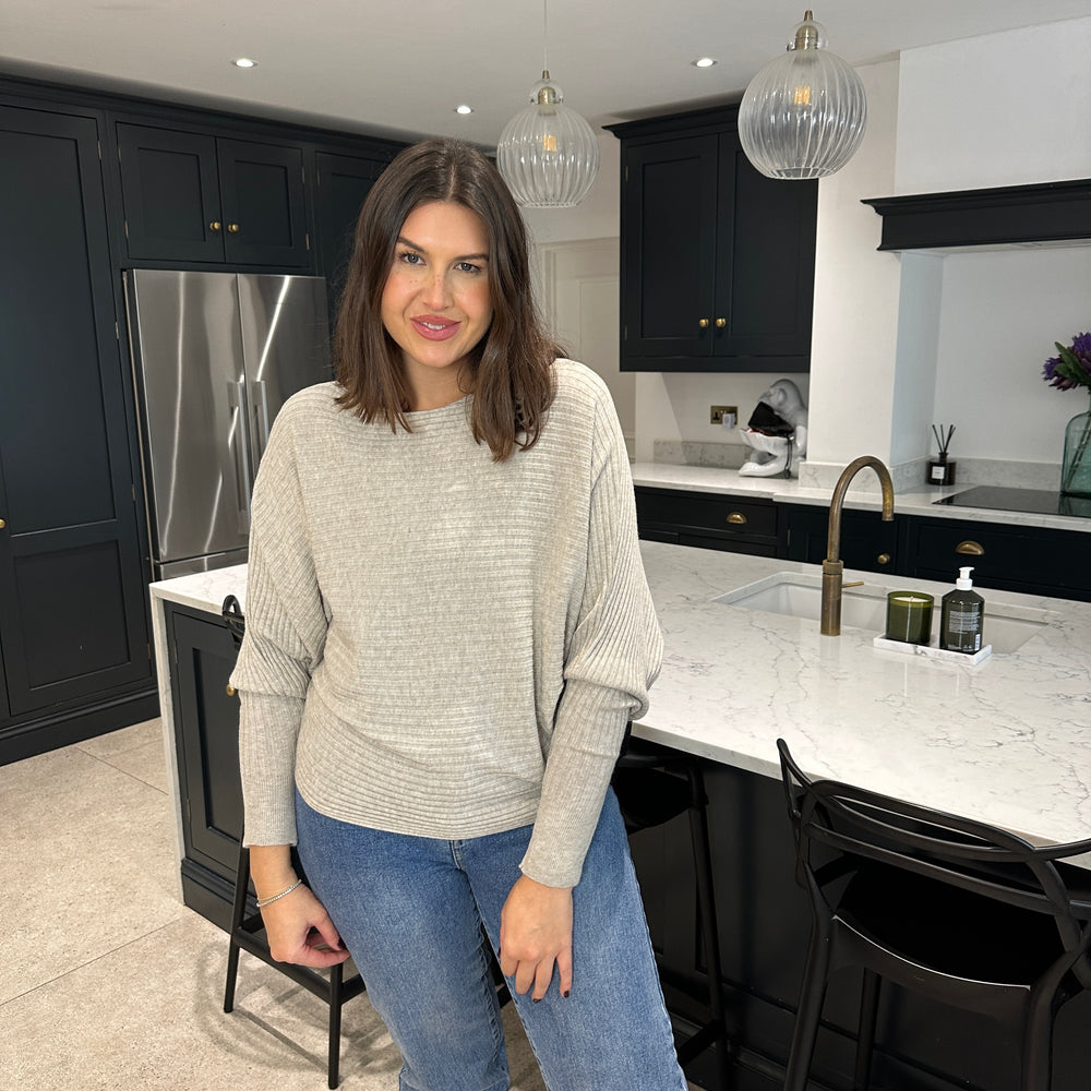 Sammie Ribbed Jumper - Blush Boutique Essex