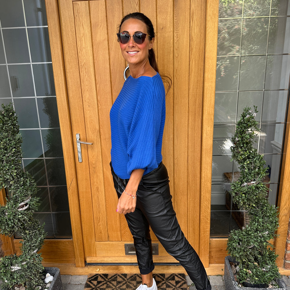 Sammie Ribbed Jumper - Blush Boutique Essex