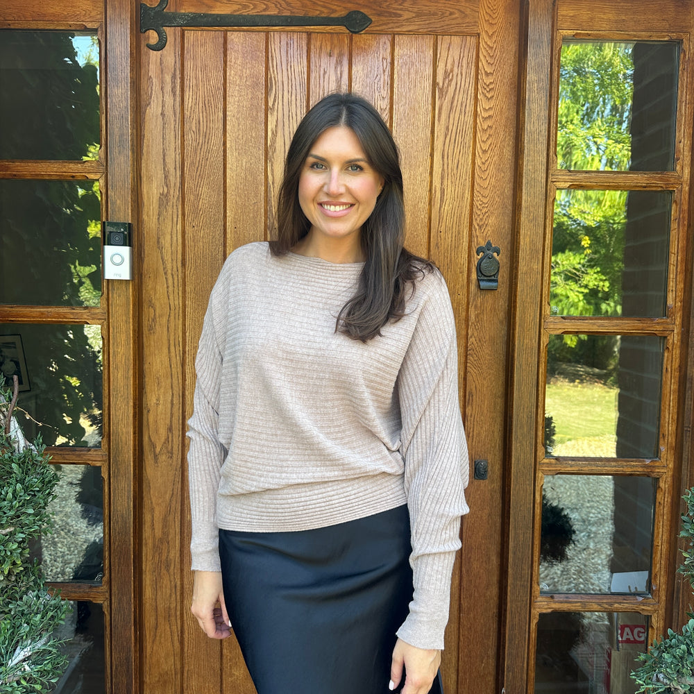Sammie Ribbed Jumper - Blush Boutique Essex