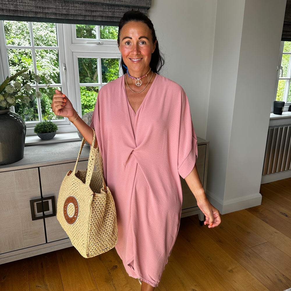 Tiffany Maxi Knot Dress - Blush Boutique Essex