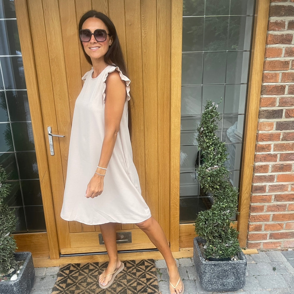 Bertie Button Dress - Blush Boutique Essex