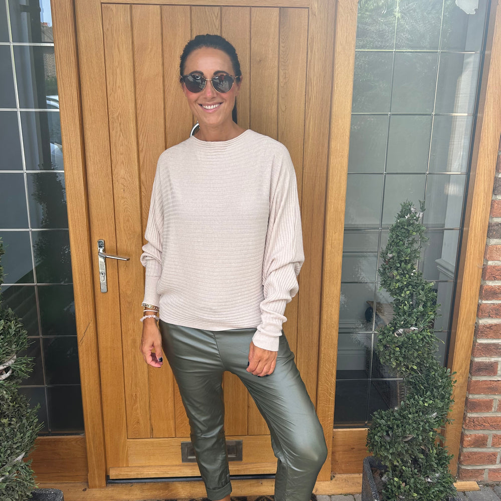 Sammie Ribbed Jumper - Blush Boutique Essex