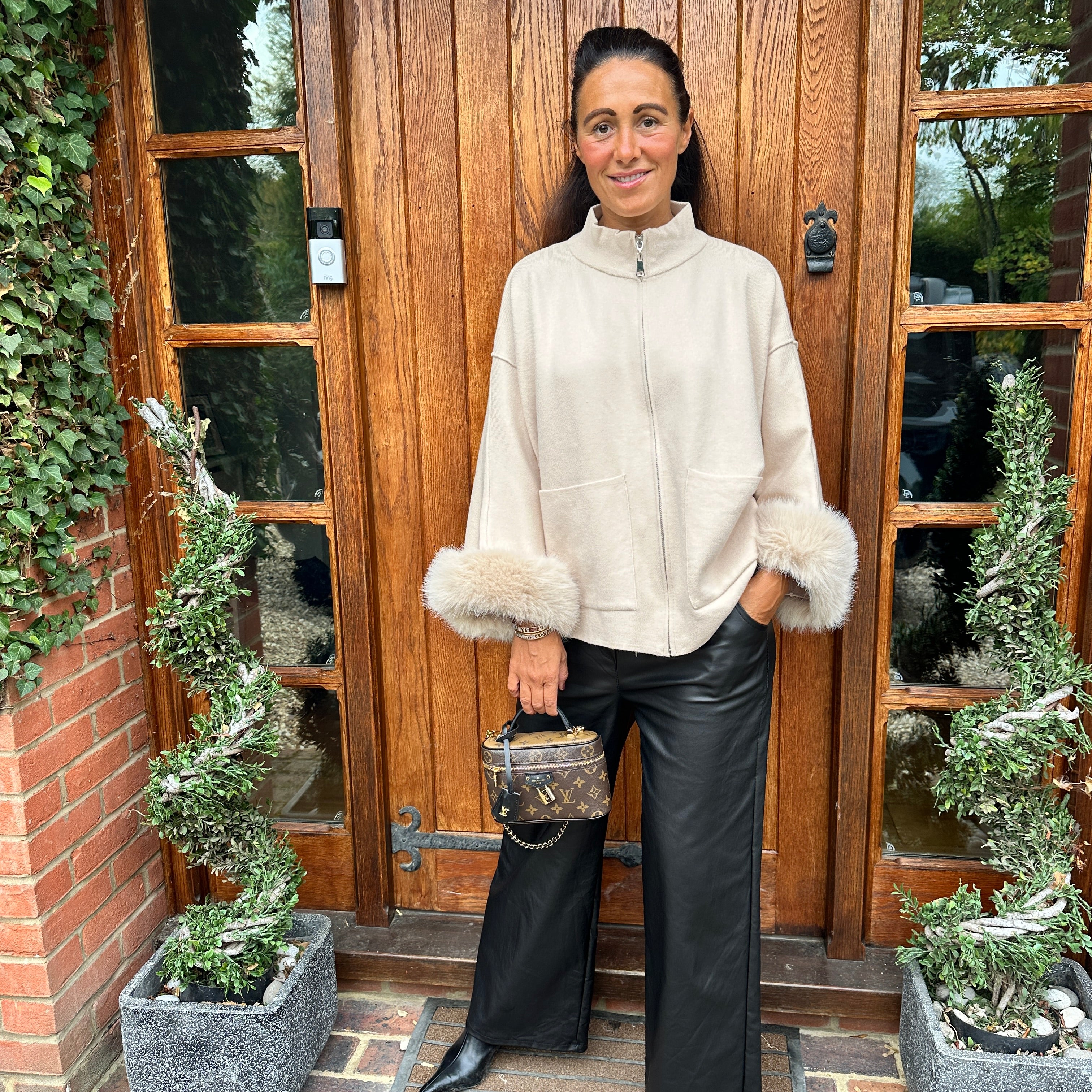 Mylo Faux Leather Trouser - Blush Boutique Essex