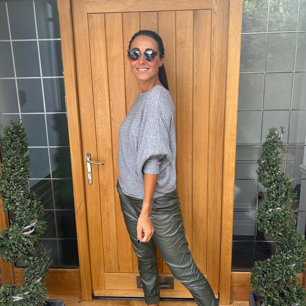 Sammie Ribbed Jumper - Blush Boutique Essex