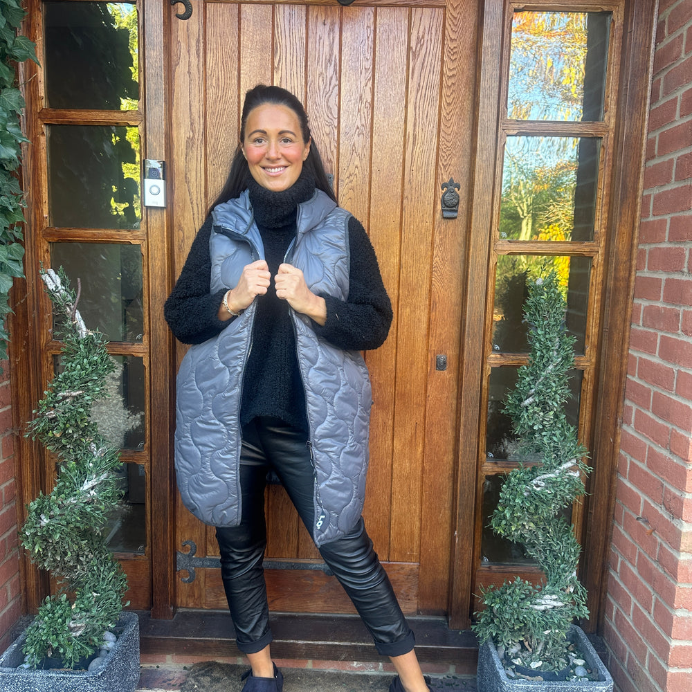 Love Quilted Body Warmer - Blush Boutique Essex