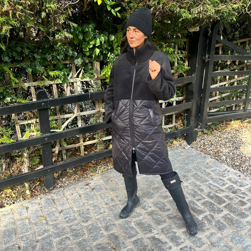 Jude Quilted Coat - Blush Boutique Essex