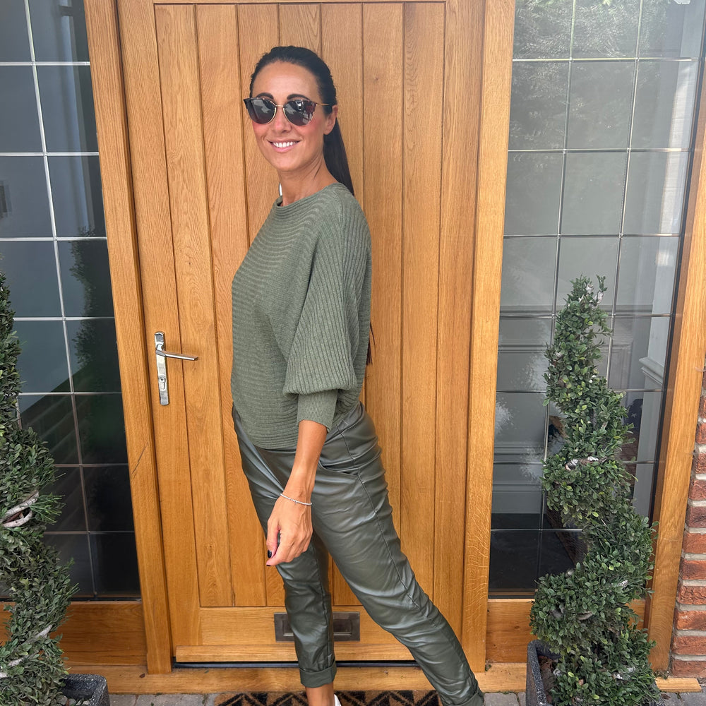 Sammie Ribbed Jumper - Blush Boutique Essex