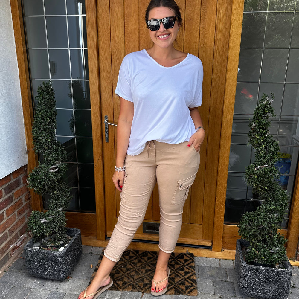Carli Cargo Magic Trousers - Blush Boutique Essex