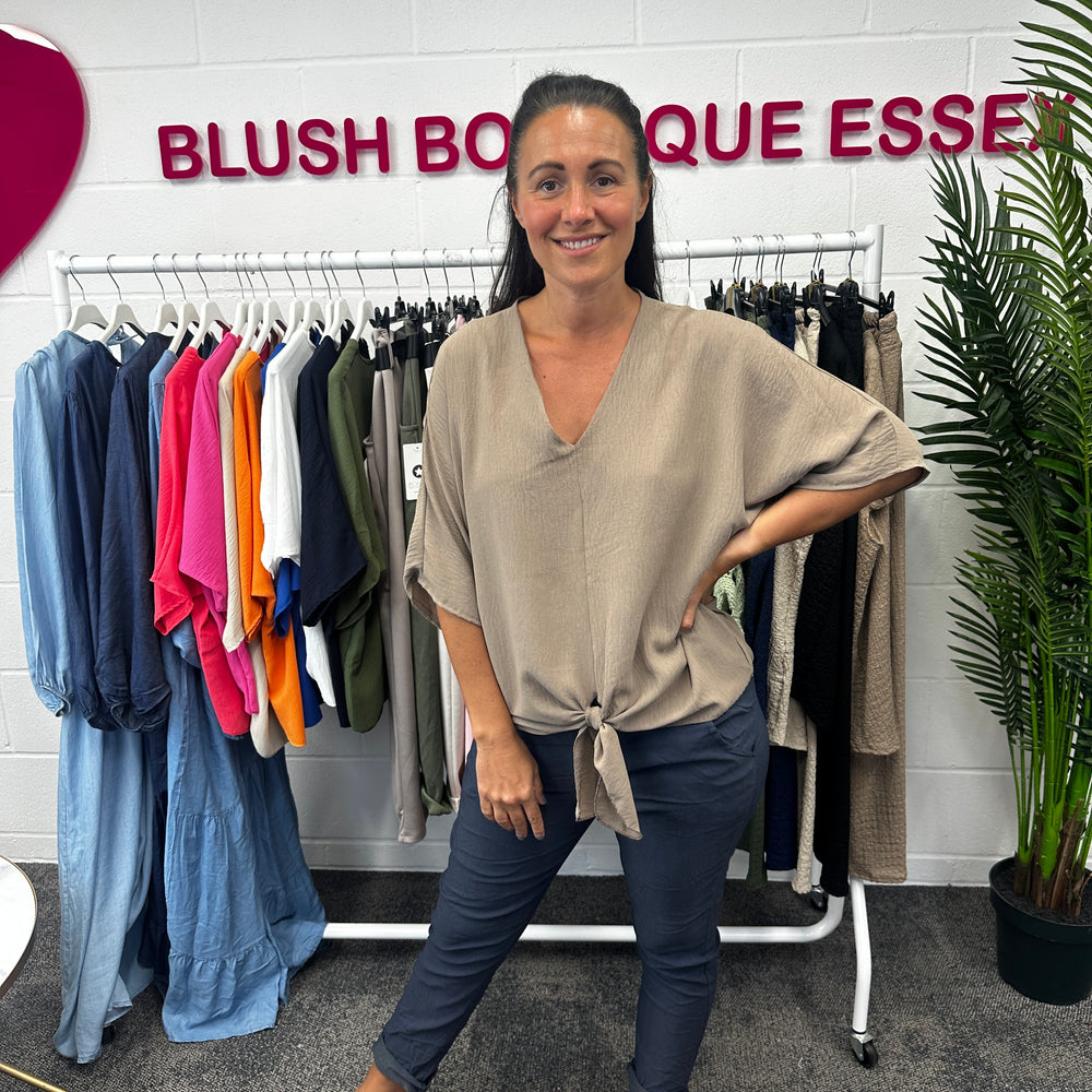 Chantelle Tie Top - Blush Boutique Essex