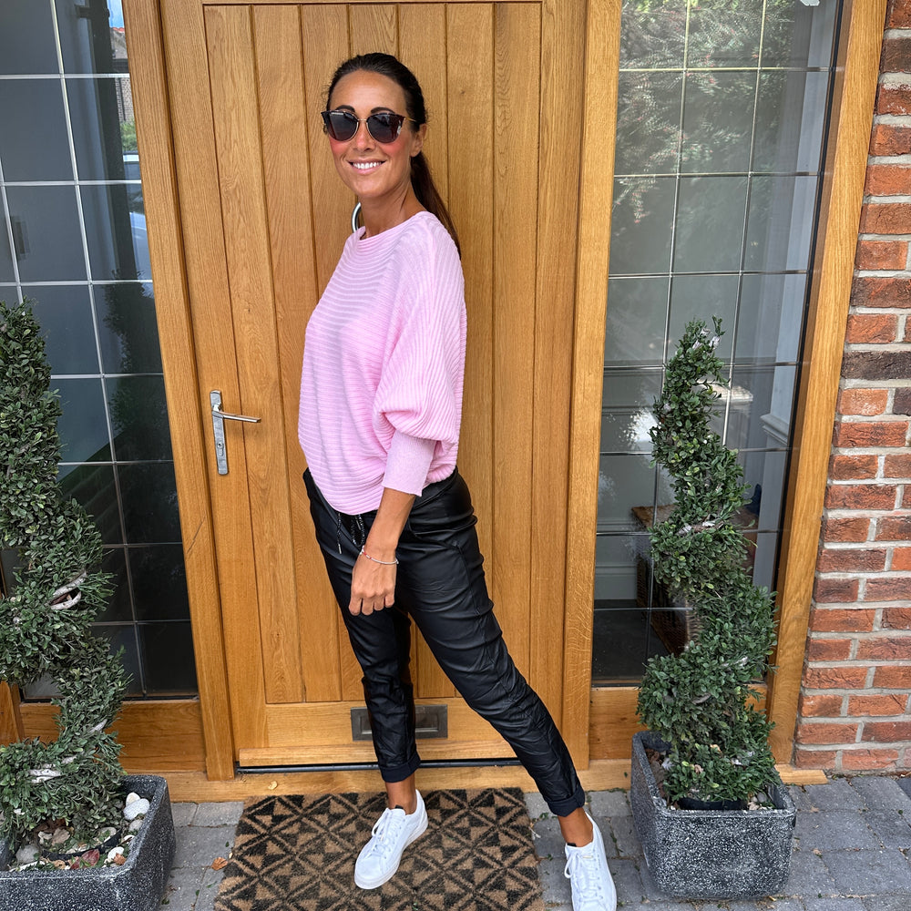 Sammie Ribbed Jumper - Blush Boutique Essex