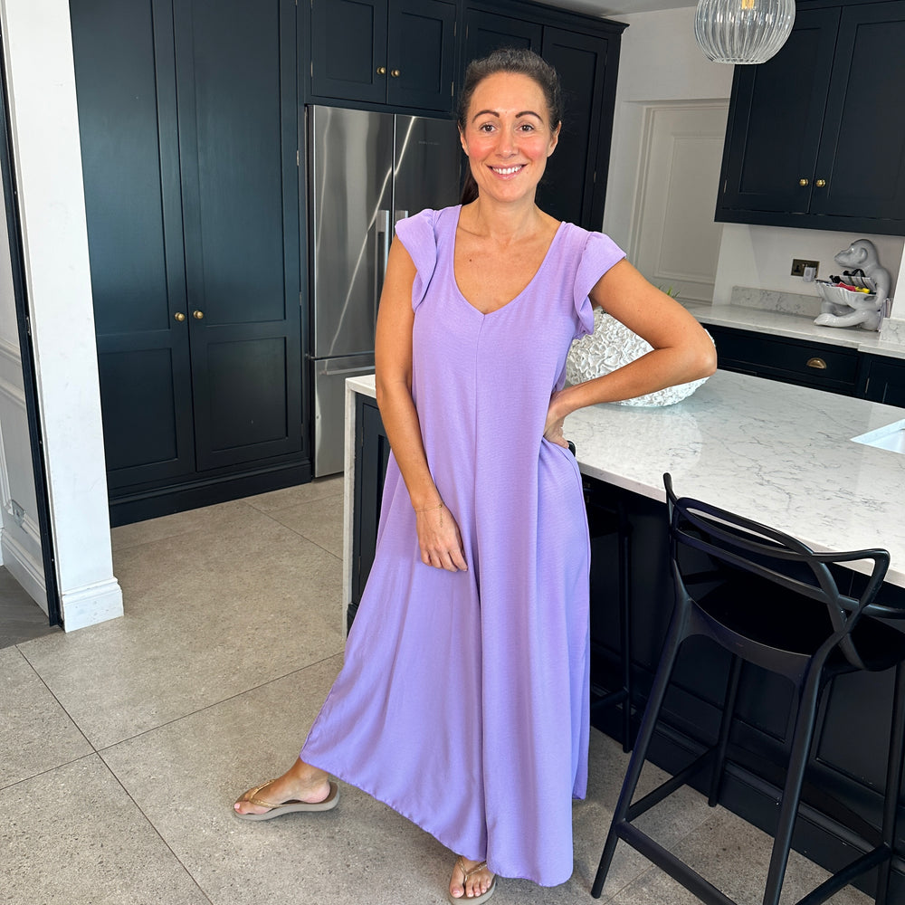 Blair Ruffle Jumpsuit - Blush Boutique Essex