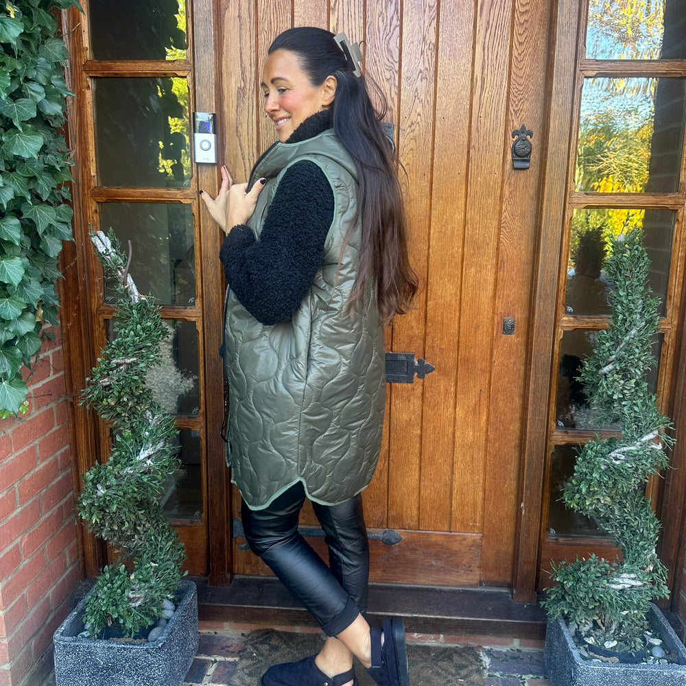 Love Quilted Body Warmer - Blush Boutique Essex