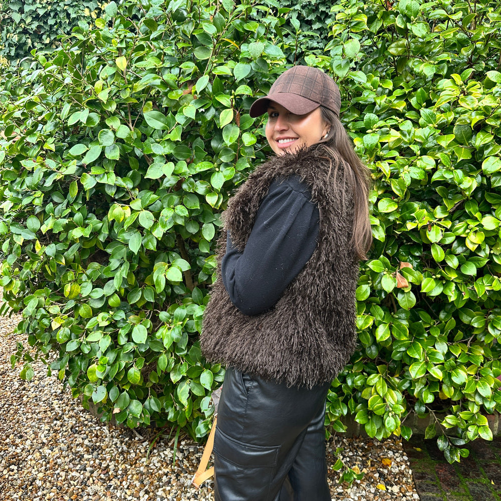 Yara Fluffy Fur Waistcoat