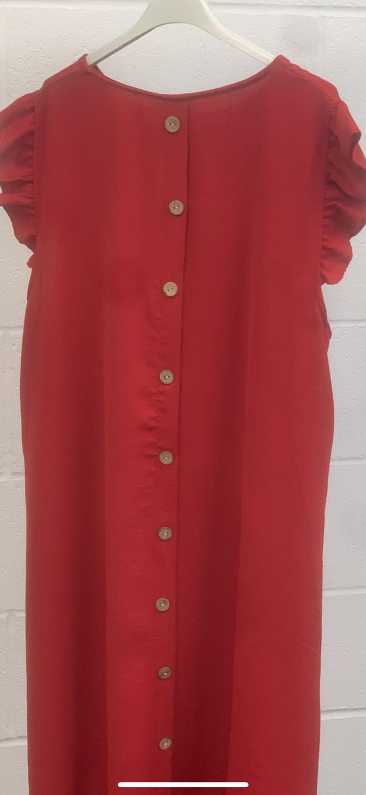 Bertie Button Dress - Blush Boutique Essex