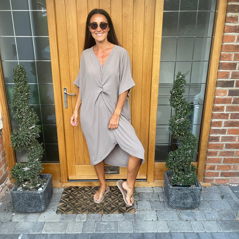 Tiffany Maxi Knot Dress - Blush Boutique Essex