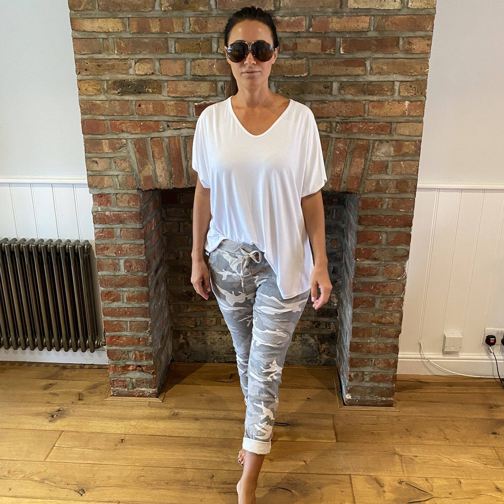 Carli Camo Magic Trousers - Blush Boutique Essex