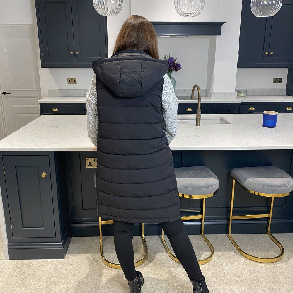 Charlie Quilted Body Warmer Black - Blush Boutique Essex