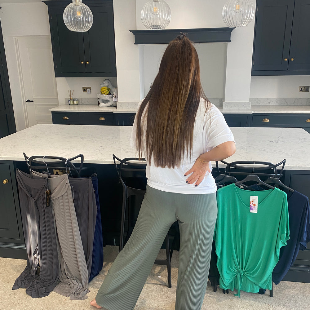 Tammy Pleated Trousers - Blush Boutique Essex