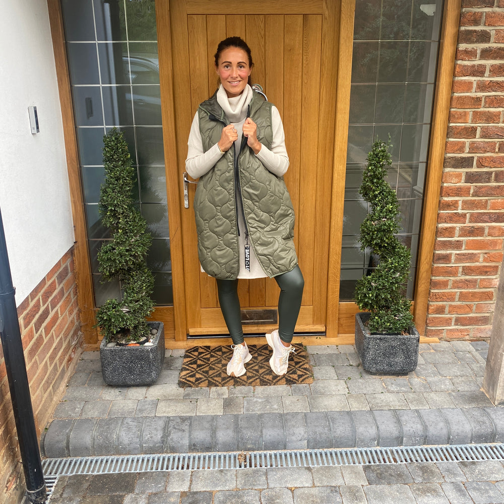 Love Quilted Body Warmer - Blush Boutique Essex