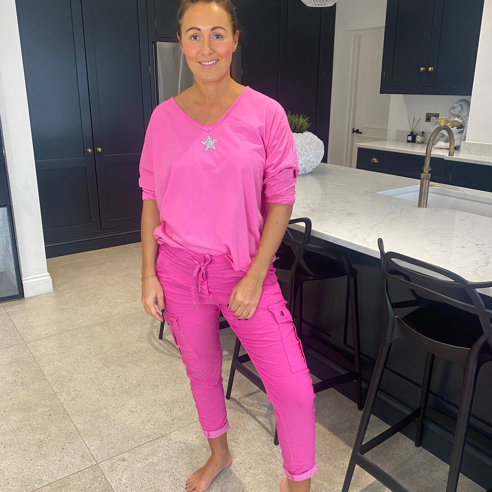 Carli Cargo Magic Trousers - Blush Boutique Essex