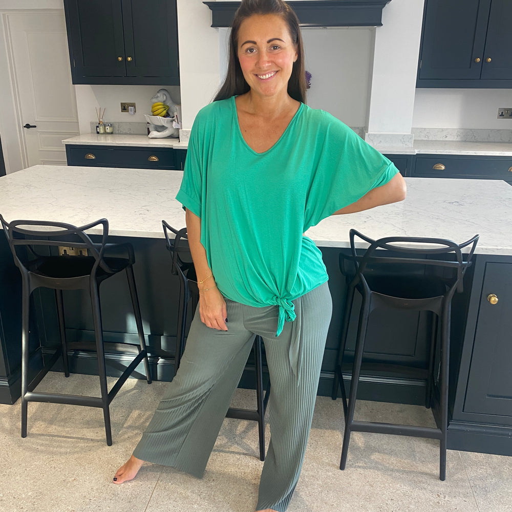 Tammy Pleated Trousers - Blush Boutique Essex