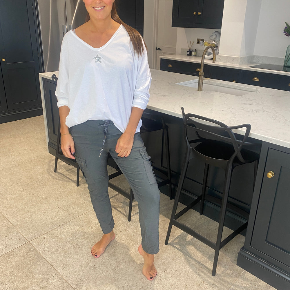 Carli Cargo Magic Trousers - Blush Boutique Essex