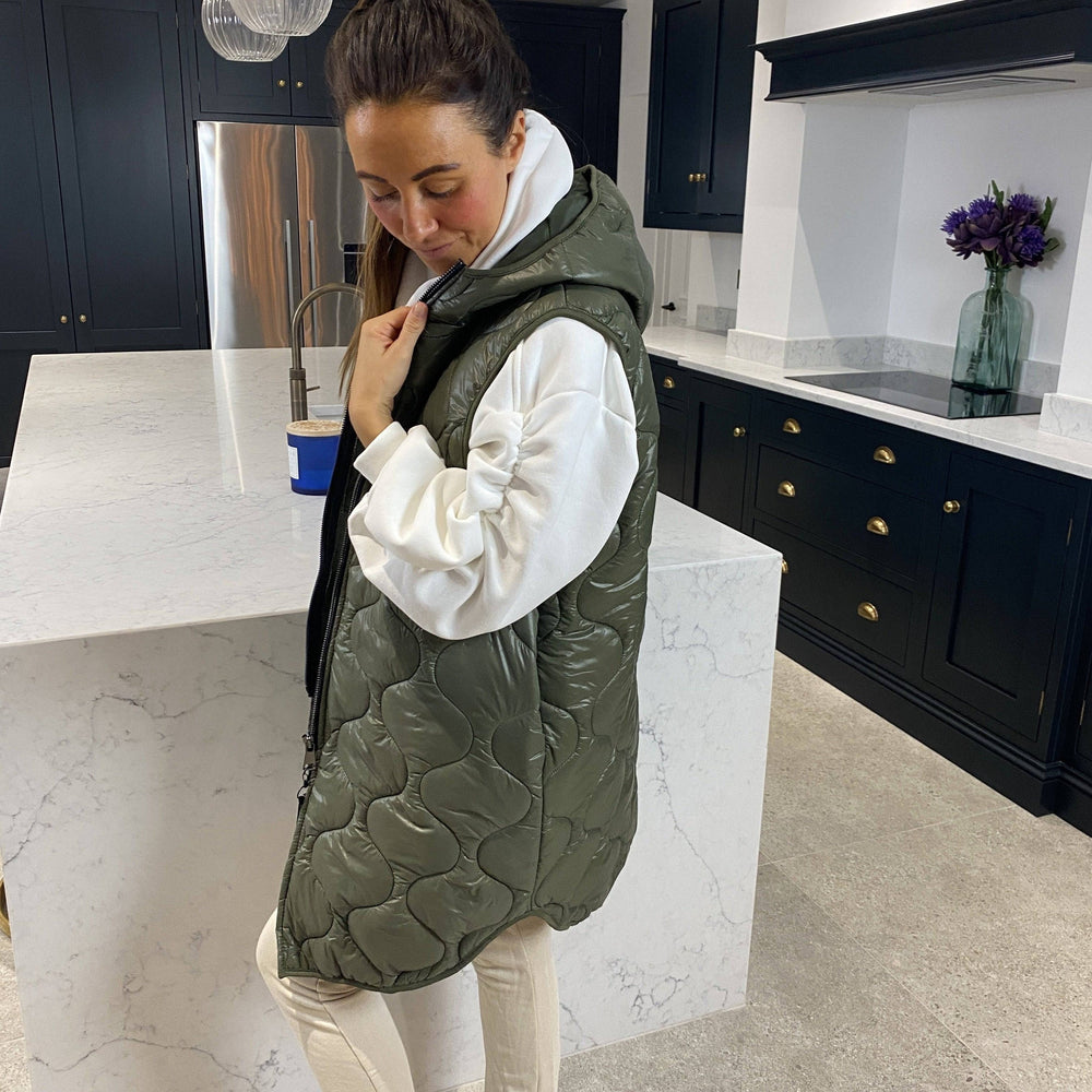 Love Quilted Body Warmer - Blush Boutique Essex