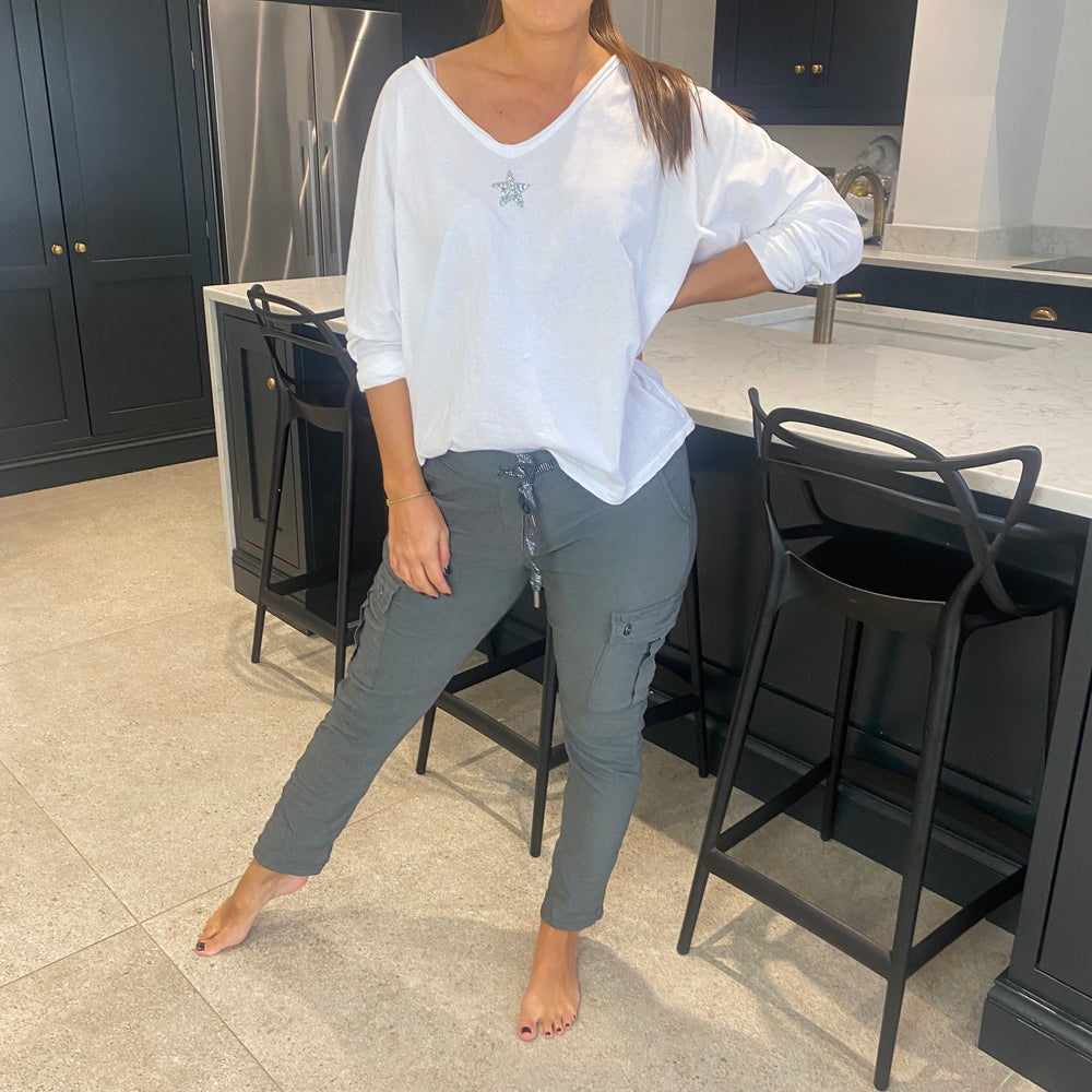 Carli Cargo Magic Trousers - Blush Boutique Essex