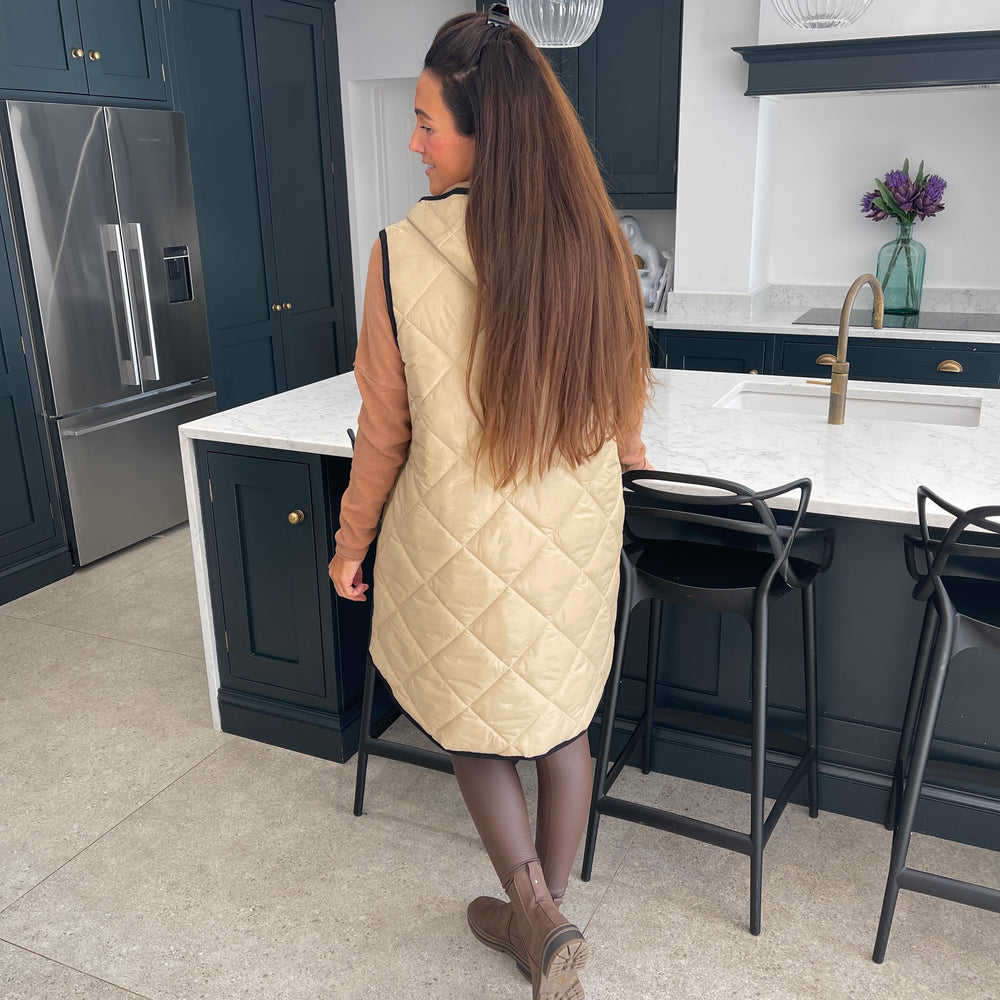 Love Quilted Body Warmer - Blush Boutique Essex
