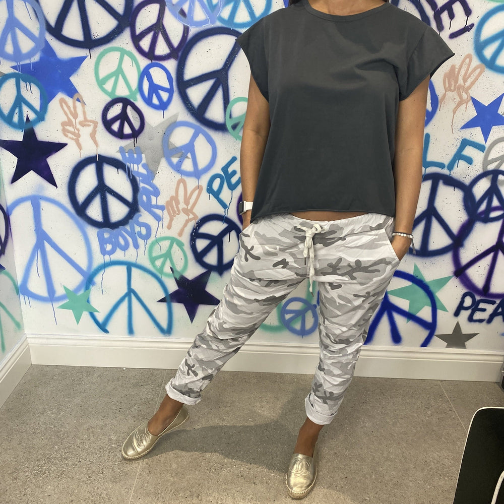 Carli Camo Magic Trousers - Blush Boutique Essex