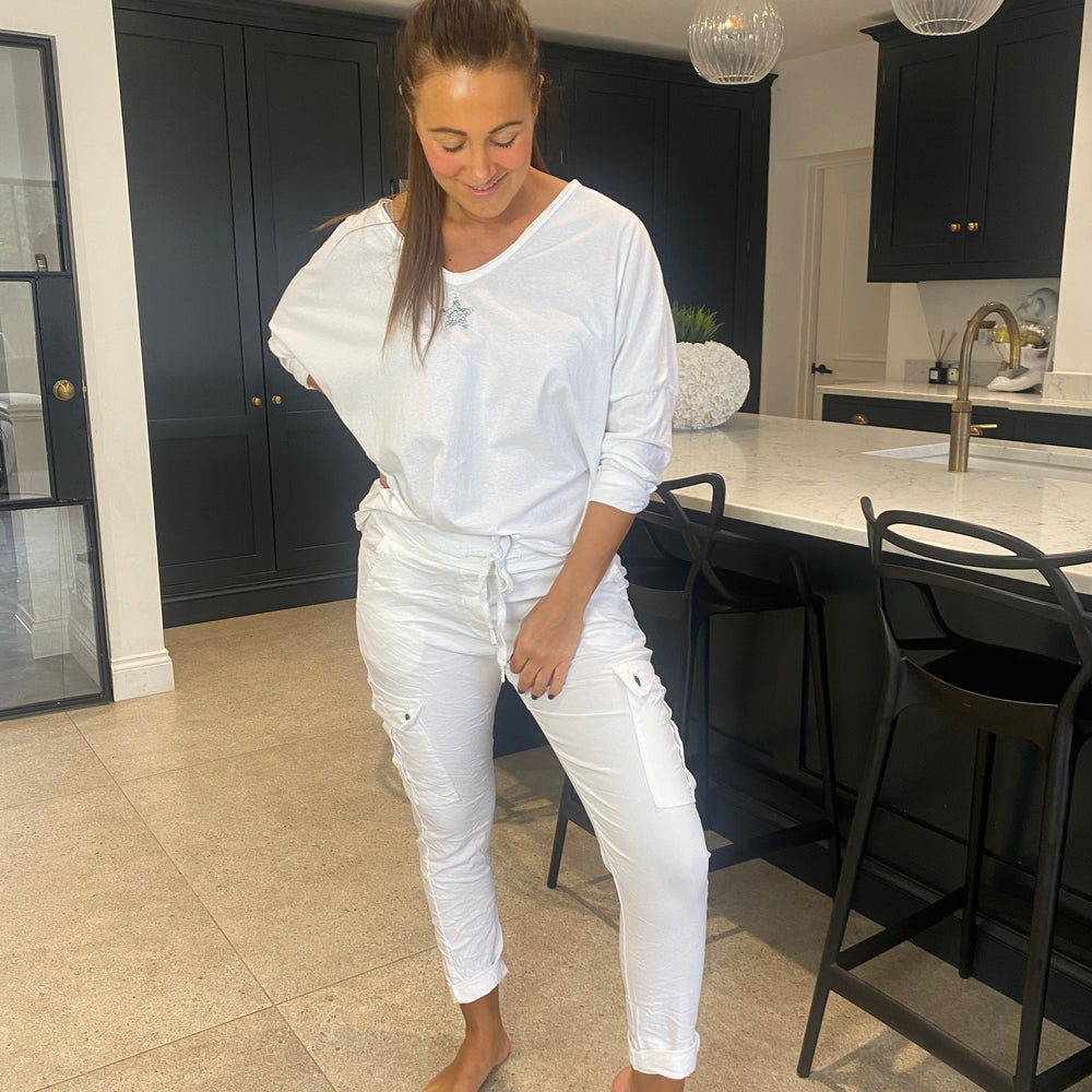 Carli Cargo Magic Trousers - Blush Boutique Essex