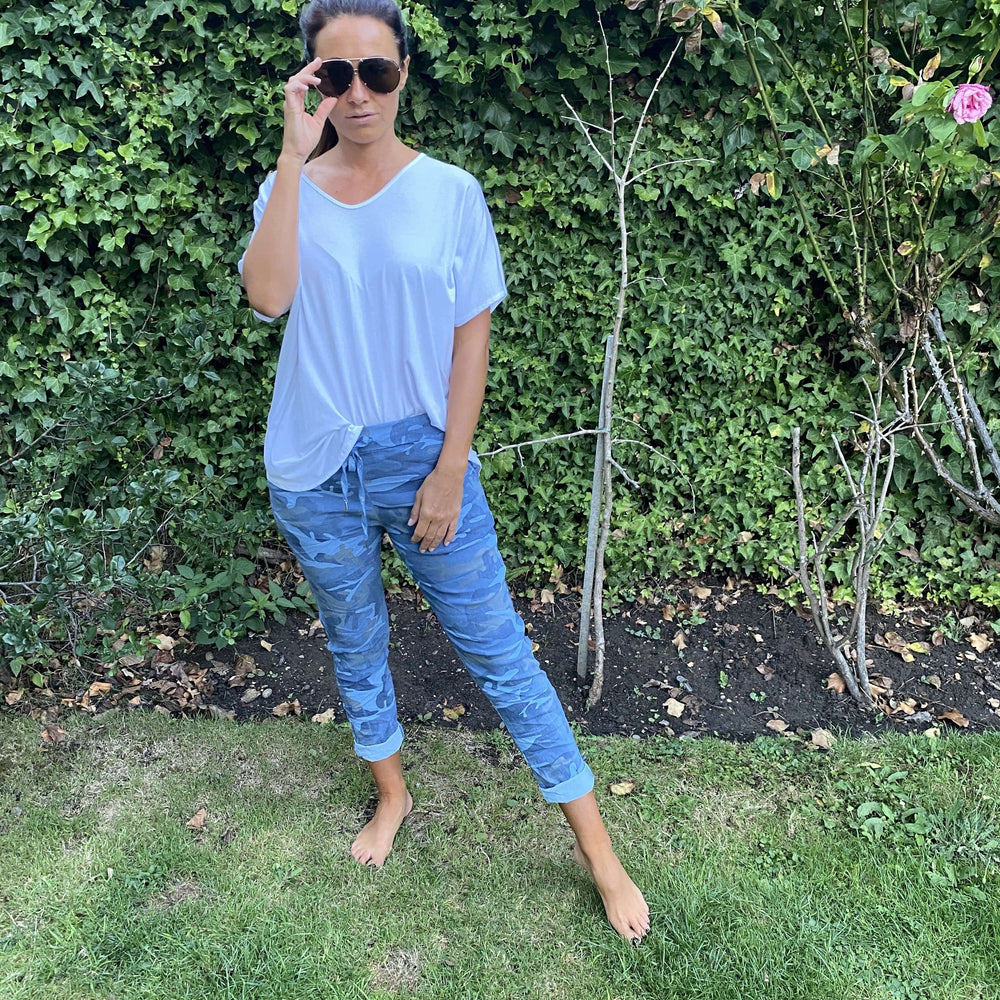 Carli Camo Magic Trousers - Blush Boutique Essex