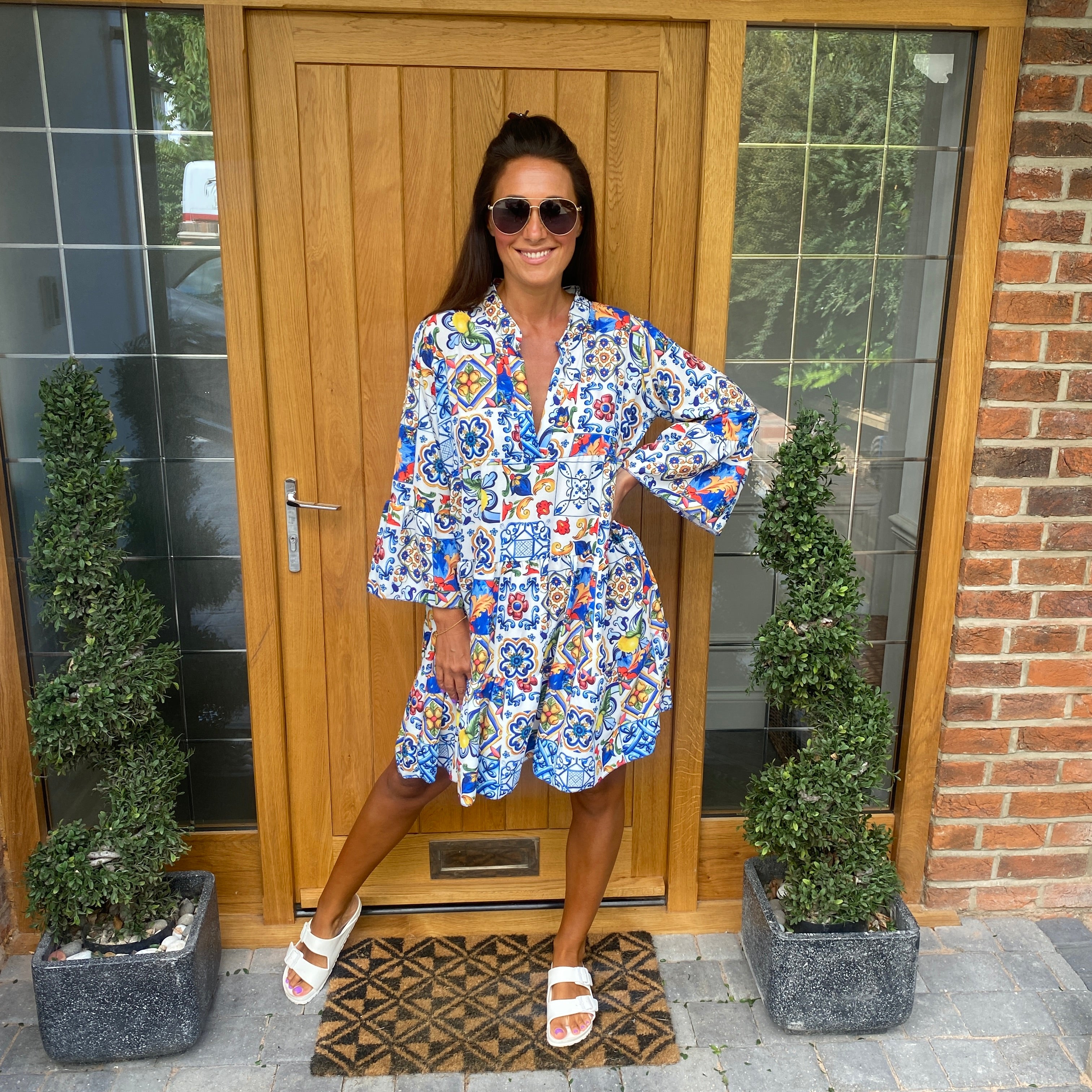 Sicily Swing Dress Blush Boutique Essex