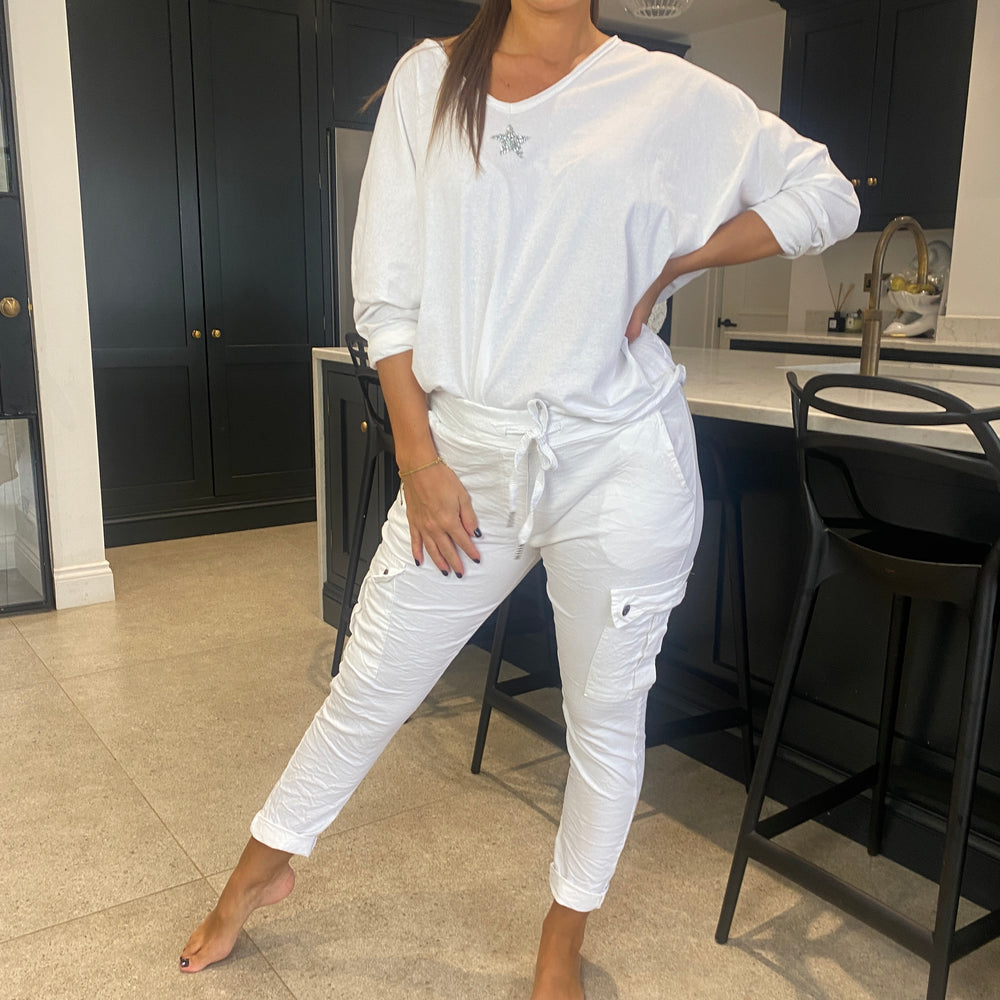 Carli Cargo Magic Trousers - Blush Boutique Essex