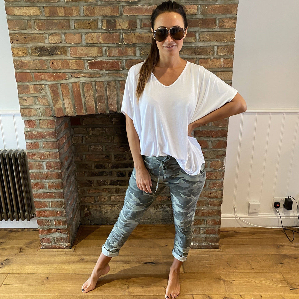 Carli Camo Magic Trousers - Blush Boutique Essex