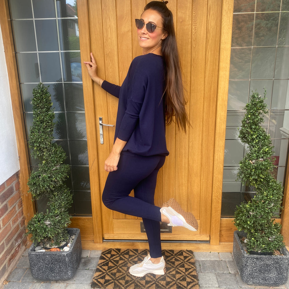 Bibi Soft Knit Lounge Suit - Blush Boutique Essex