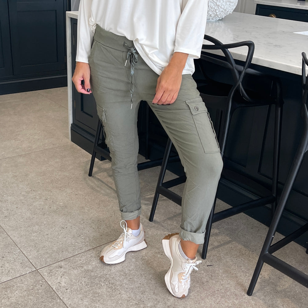 Carli Cargo Magic Trousers - Blush Boutique Essex