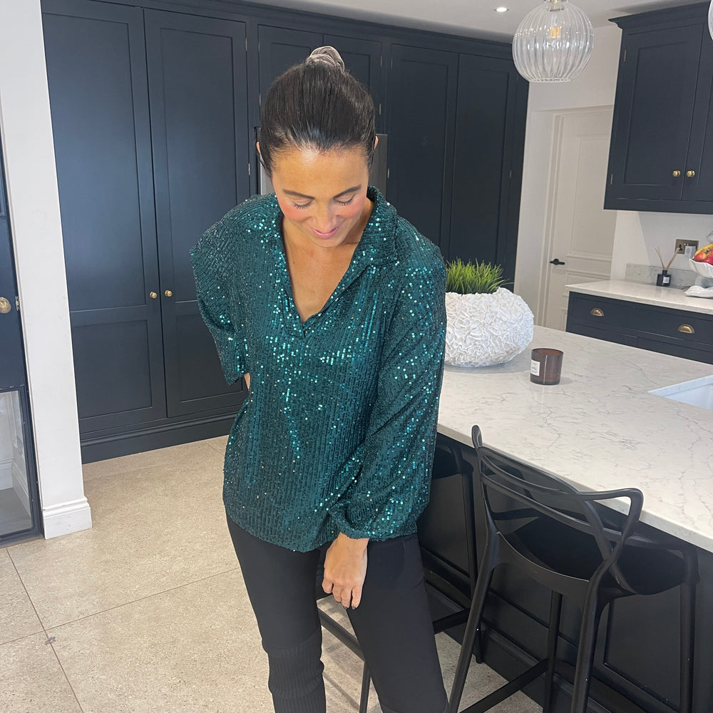 Sunni Sequin Top - Blush Boutique Essex