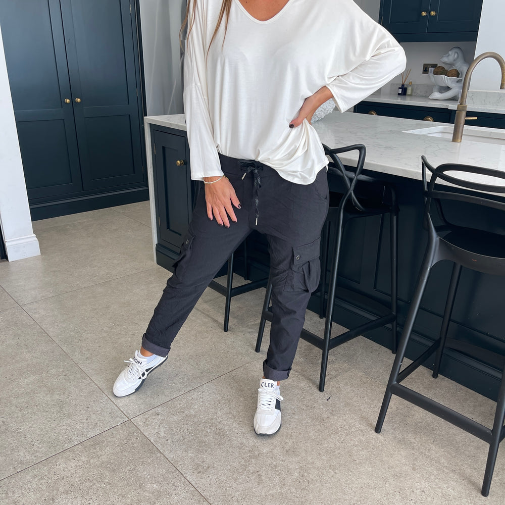 Carli Cargo Magic Trousers - Blush Boutique Essex