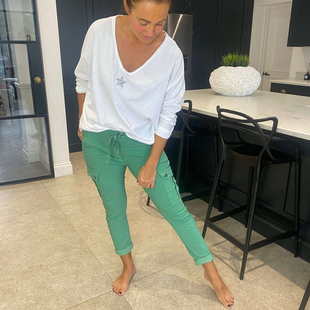 Carli Cargo Magic Trousers - Blush Boutique Essex