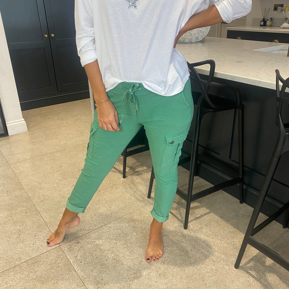 Carli Cargo Magic Trousers - Blush Boutique Essex